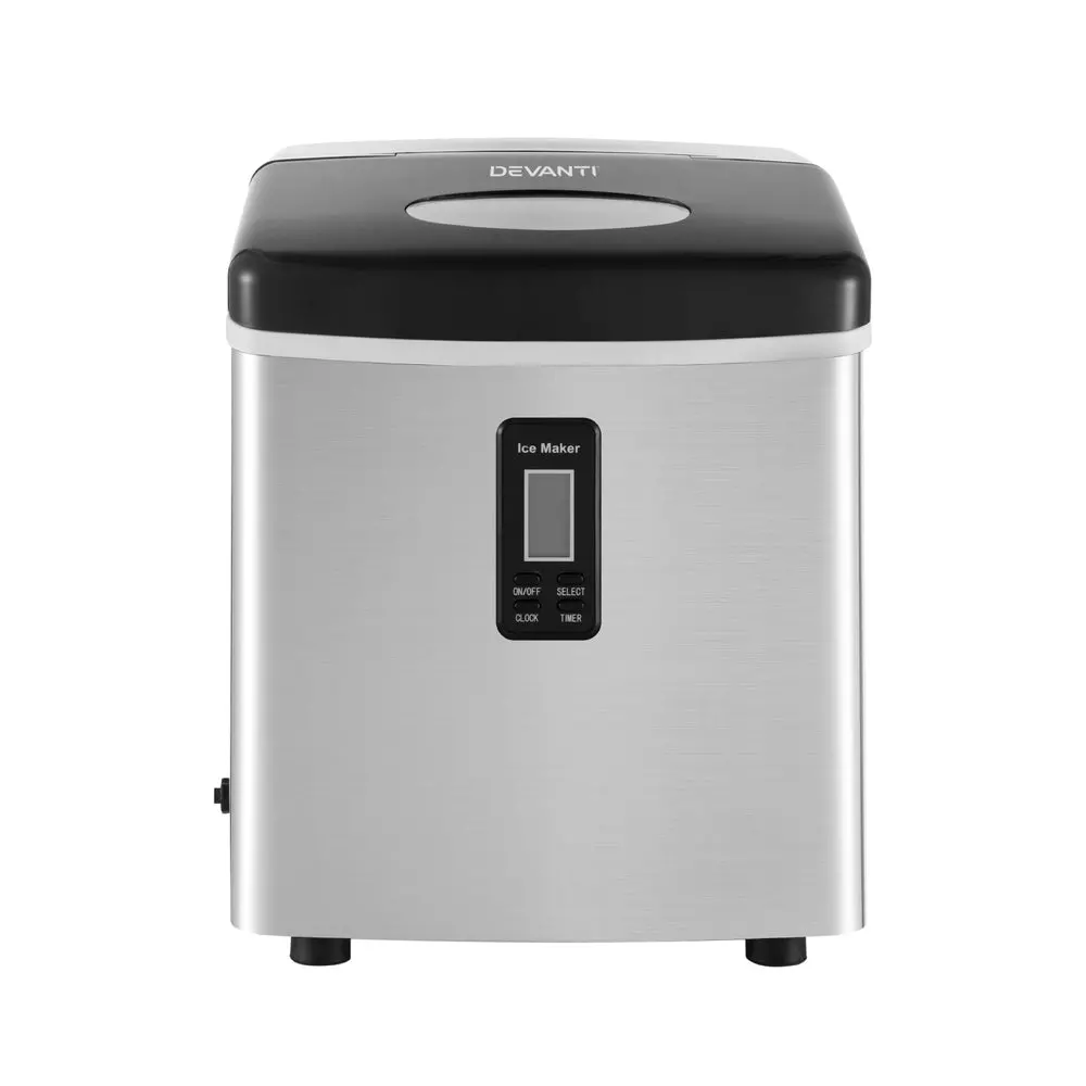 Devanti 15Kg Ice Maker Machine (Silver) 1