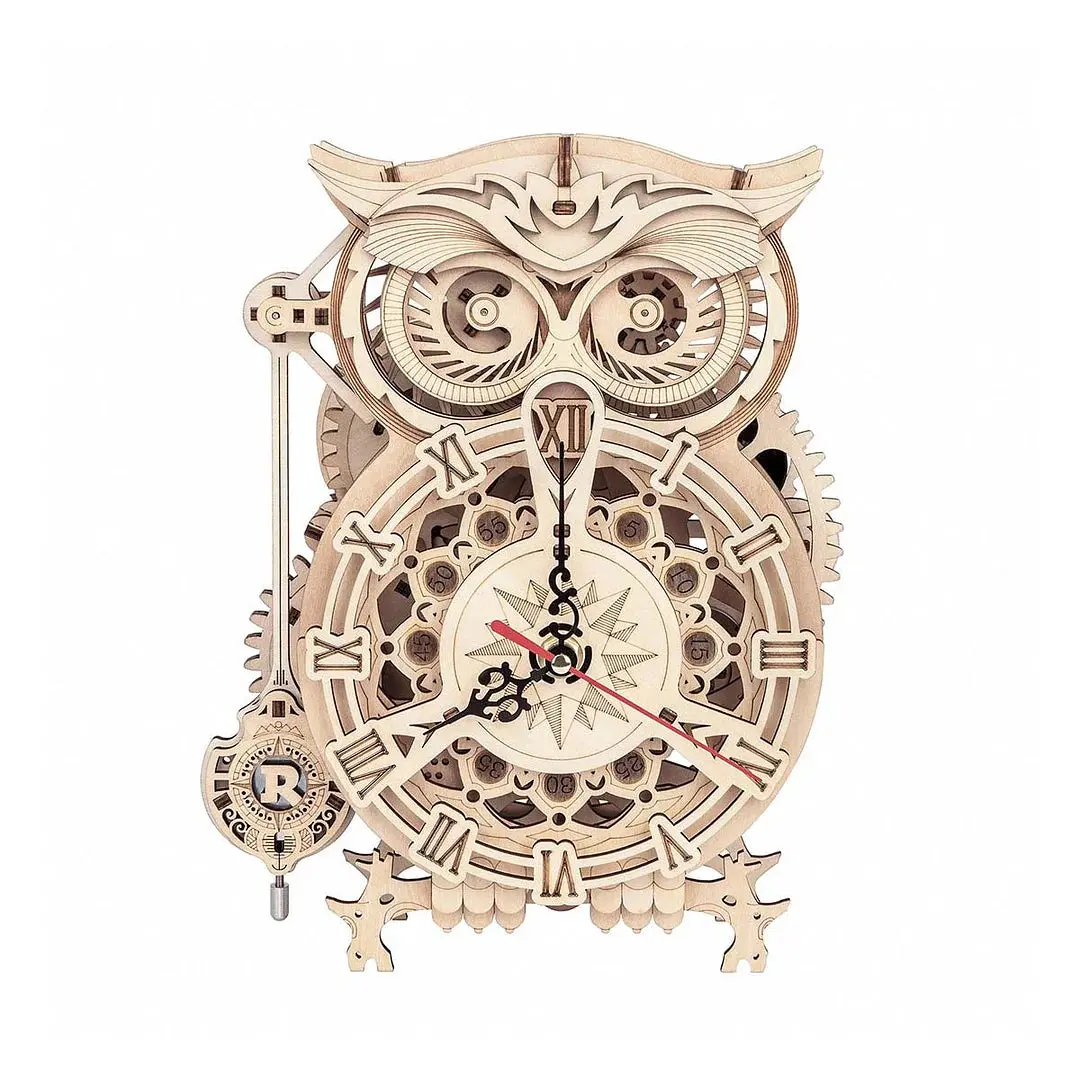 Robotime Mechanical Models Owl Clock 1