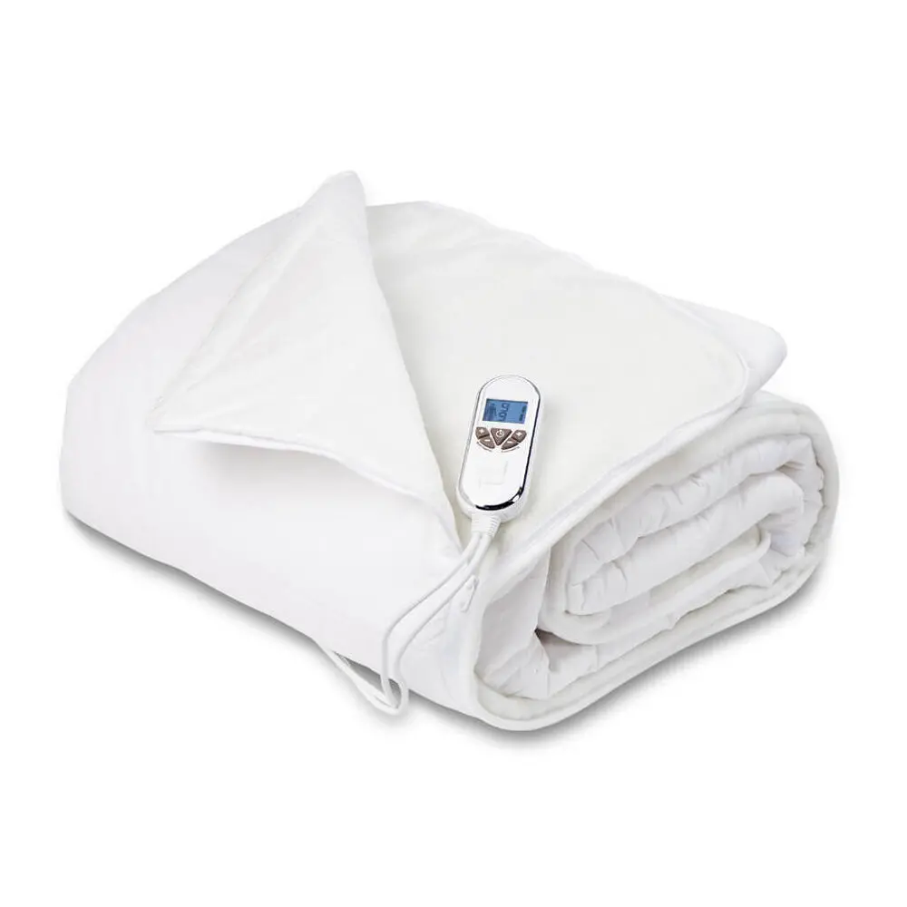 Tontine King Luxuriously Warm 2In1 Heated Topper (White) 2