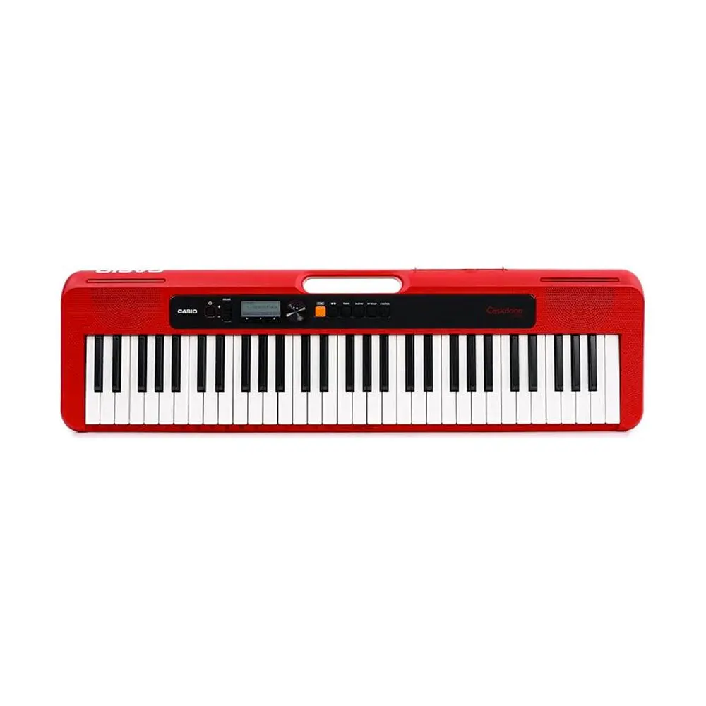Casio Casiotone Ultra Compact 61-Note Portable Keyboard With Usb - Red 1