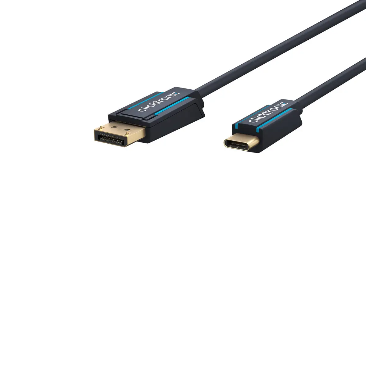 Clicktronic Usb-C To Displayport Adapter 1M Cable (Black) 1