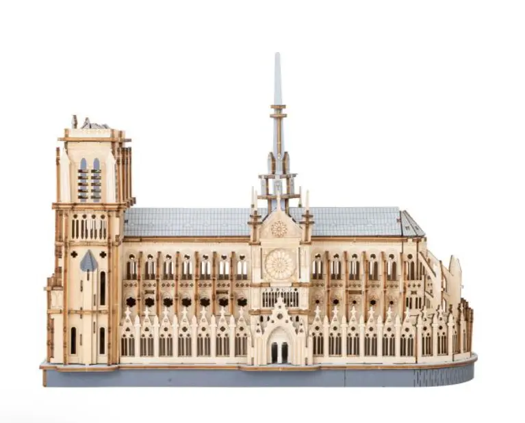Robotime Diy Window Twin Tower Cathedral 1