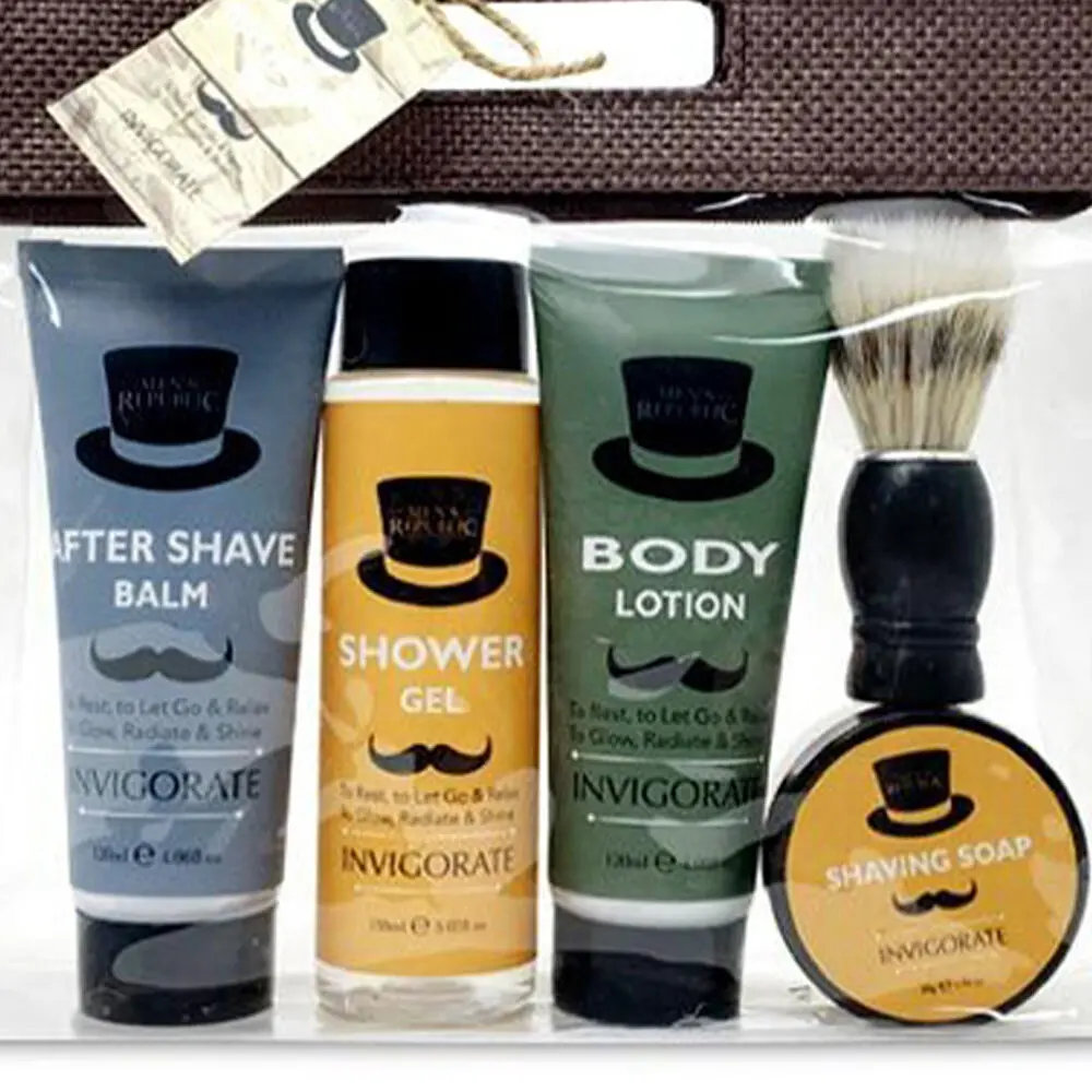 Men's Republic Shaving Facial Body Grooming Kit Cleansing Care Gift Box Set 2