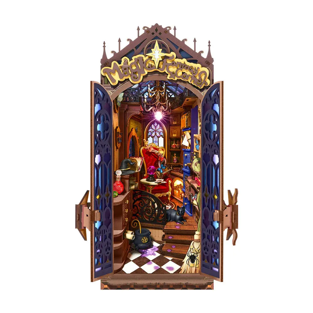Robotime Diy Bookends Kit Magic Fantasy Corner 1