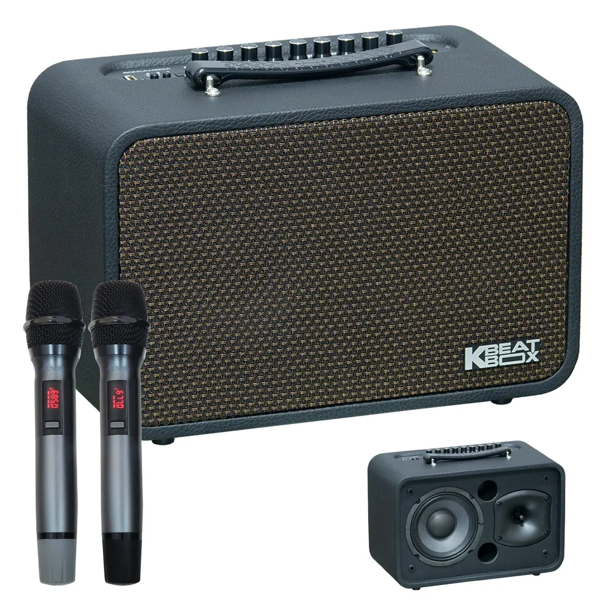 Kbeatbox Cs-200Pu V3 – Compact Karaoke Sound System | 80W Rms | Wireless Mics 1