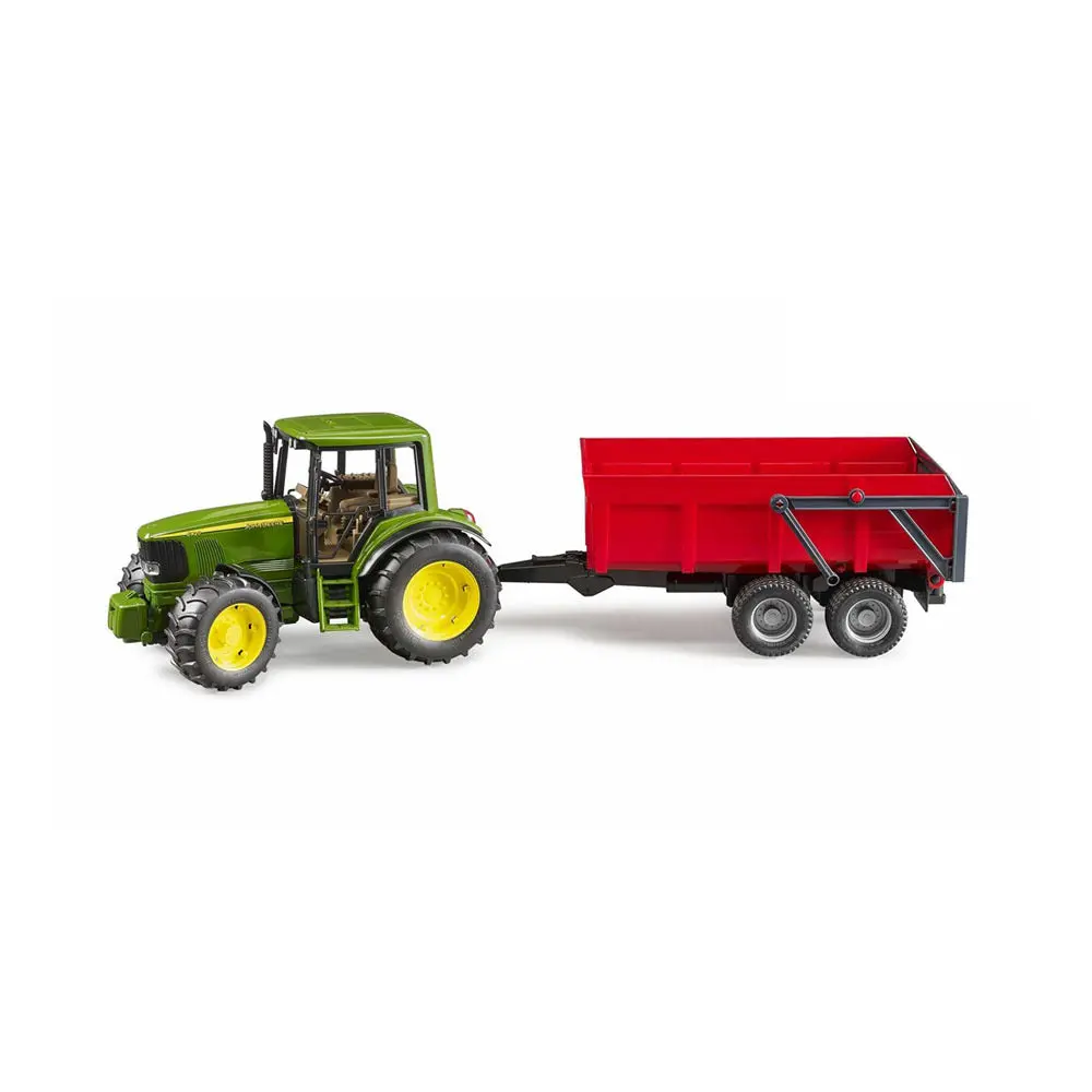 Bruder Licensed 1:16 Scale John Deere 6920 With Tipping Trailer Model Red 1