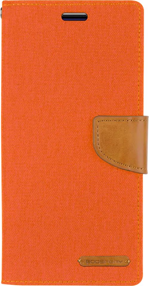 Goospery Canvas Diary For Iphone 12 Mini - Orange 1