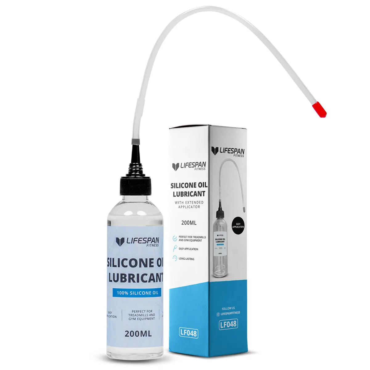 Lifespan Fitness Silicone Oil 200Ml Lubricant With Extended Applicator 1