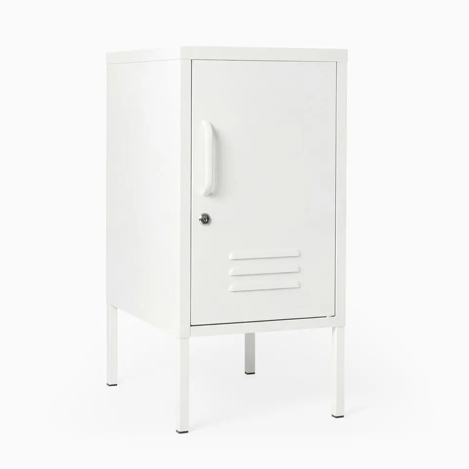 Desky Oslo Metal Locker Cabinet - White / Right Opening 1