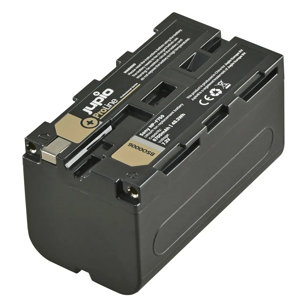 Jupio Proline Li-Ion 7.2V 6700Mah Battery For Sony Np-F750 Camera 1