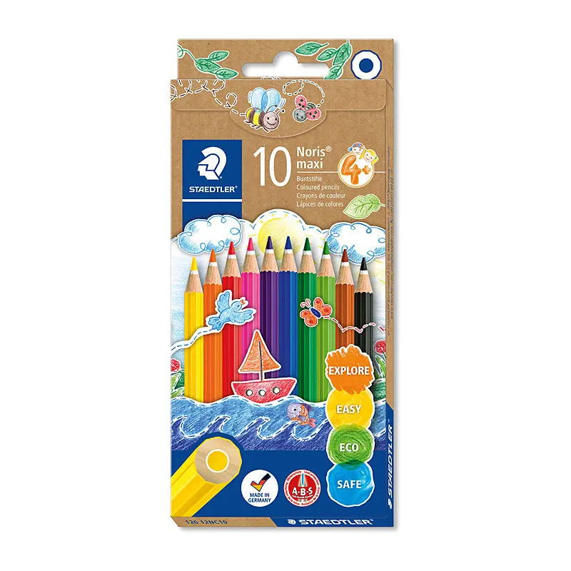 Staedtler Noris Club Maxi Learner Colour Pencils (Assorted) [Box 10] 1