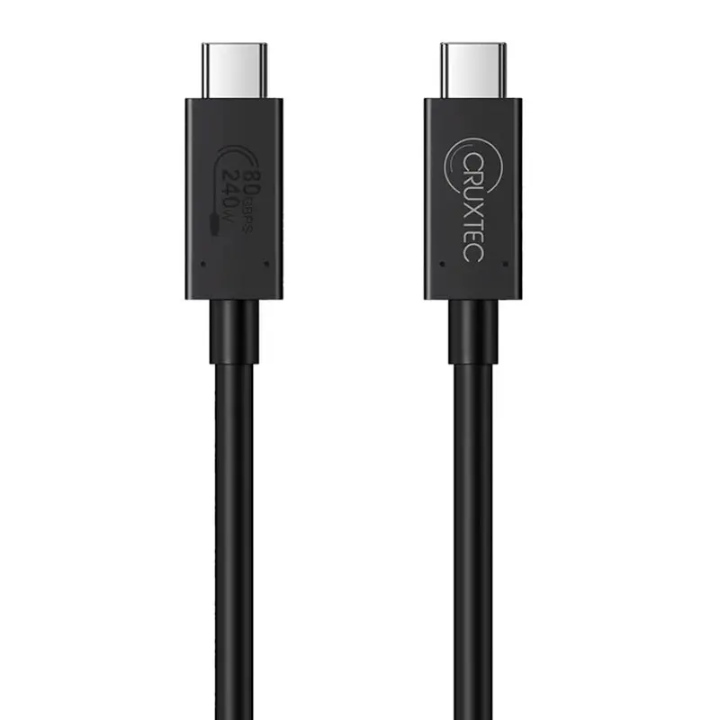 Cruxtec Usb4 Usb-C To Usb-C Cable - 2M (Ctc-80G-2Mbk) 1