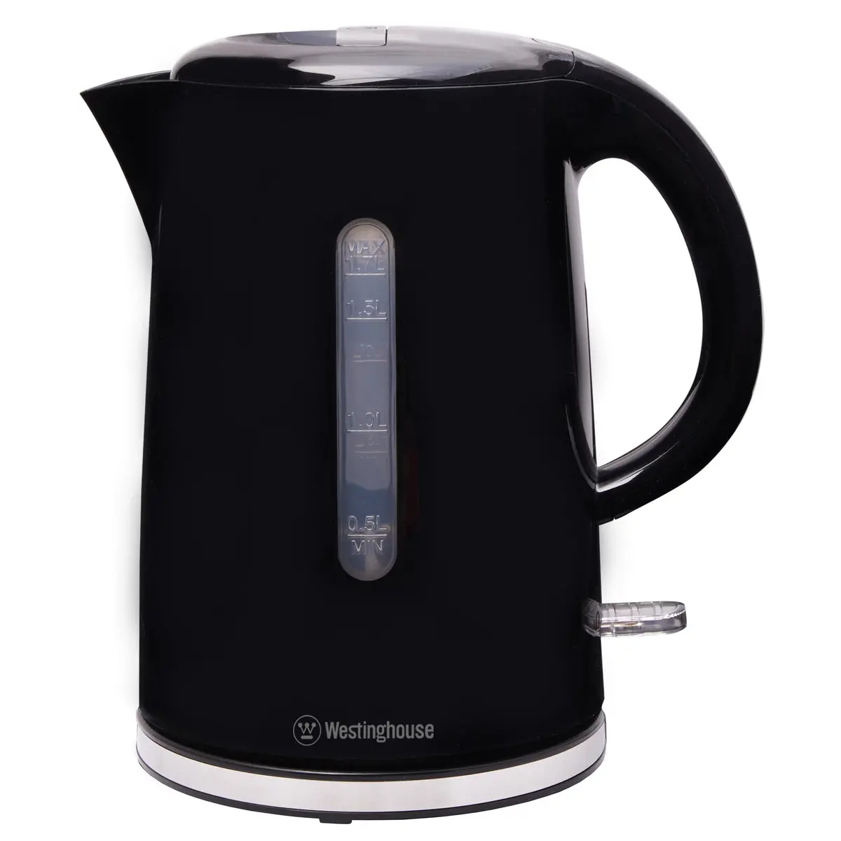Westinghouse Whke12k 1.7 L Electric Kettle With Silver-Trim Base (Black) 1