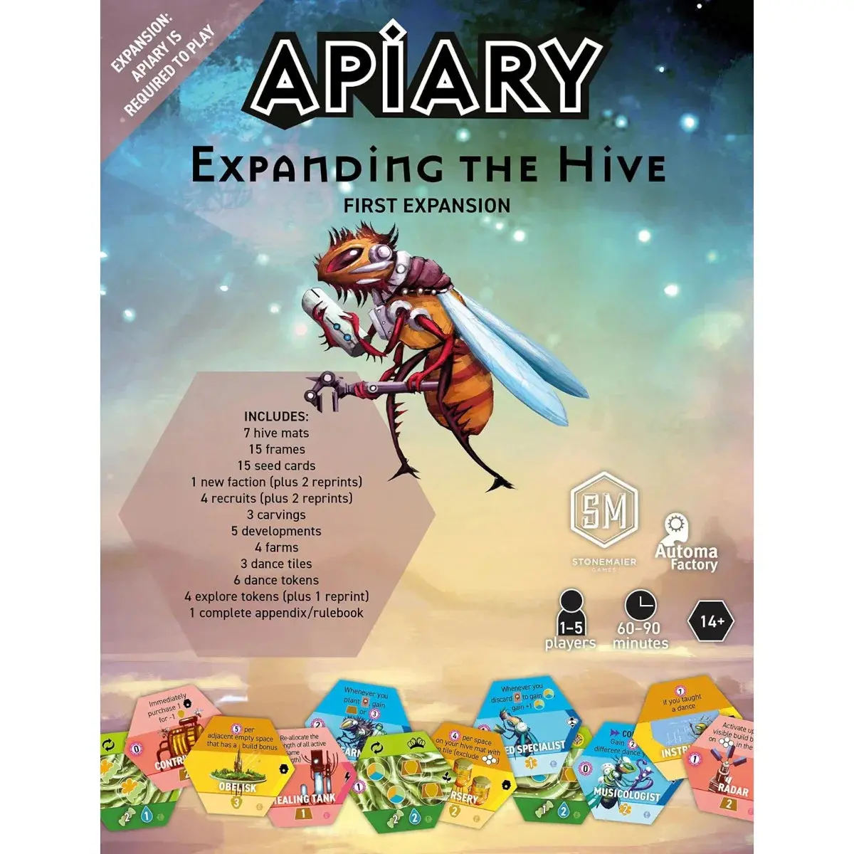 Stonemaier Games Apiary: Expanding The Hive Expansion Tabletop Strategy Game 1