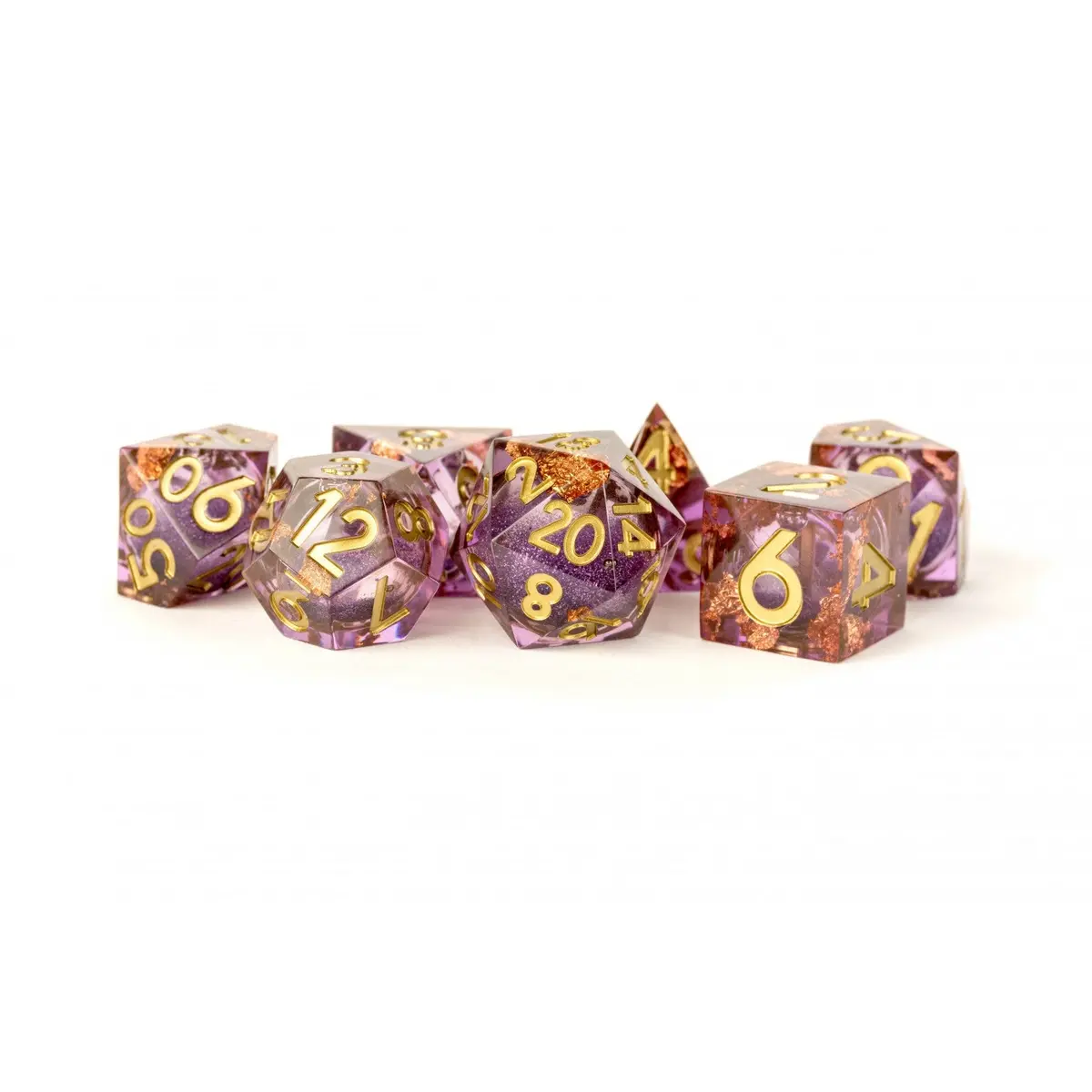 Fanroll By Metallic Dice Games Mdg Aether Abstract Liquid Core Dice Set 1