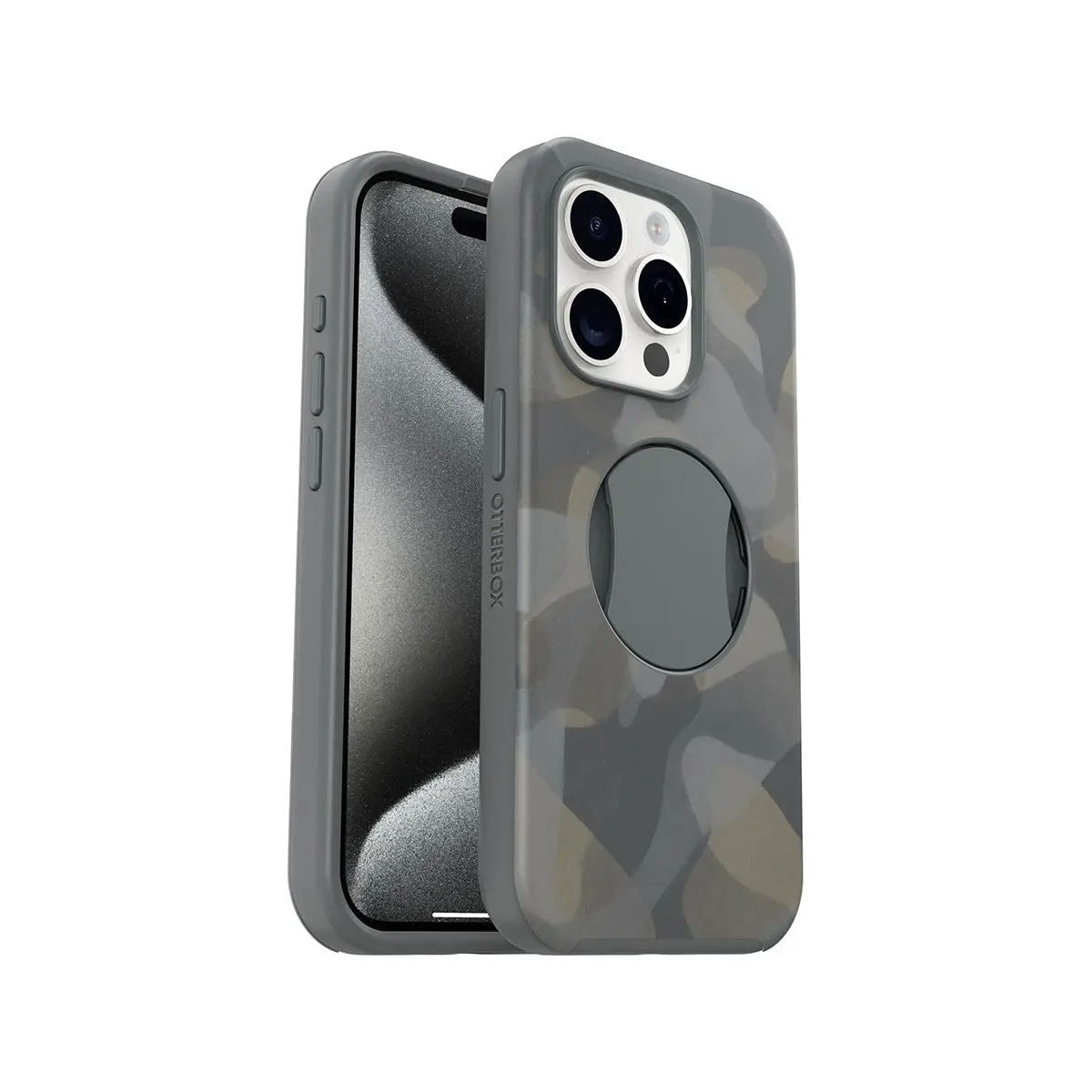 Otterbox Ottergrip Phone Case For - Iphone 15 Pro  - Iron Camo - Camo 1