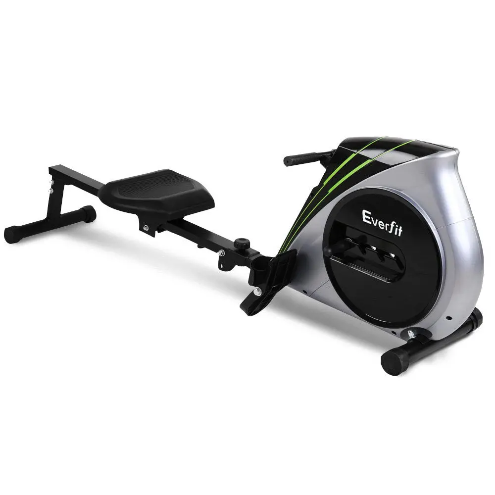 Everfit Rowing Machine Rower Elastic Rope Resistance Fitness Home Cardio (Silver) 1