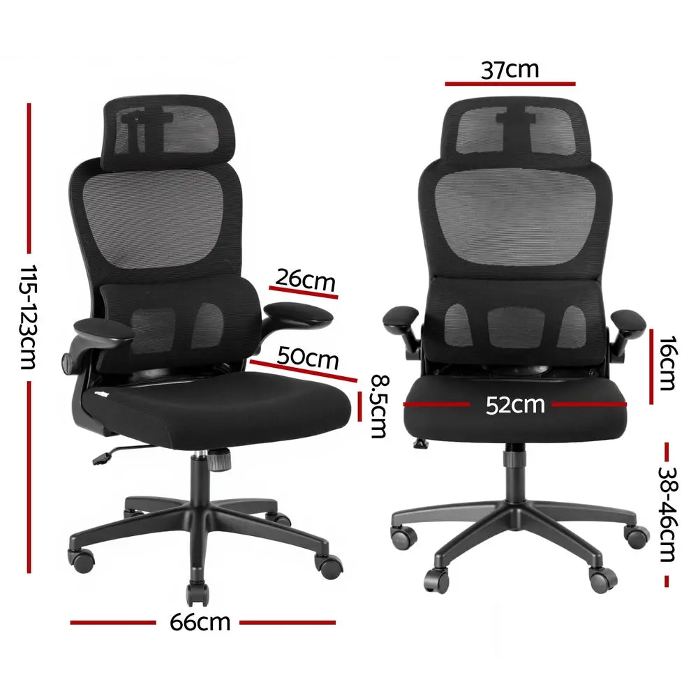 Artiss Ergonomic Office Chair Mesh Chairs (Black) 2