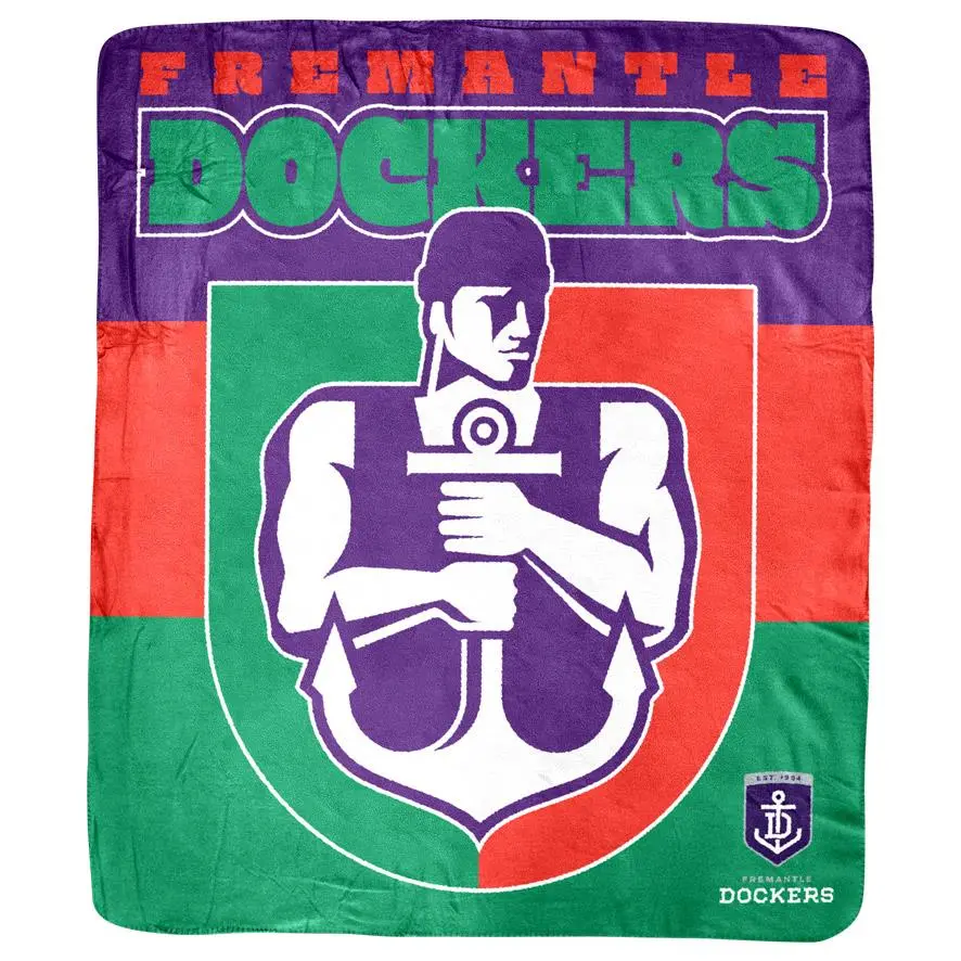 Afl - Fremantle Dockers - Coral Fleece Rug 1