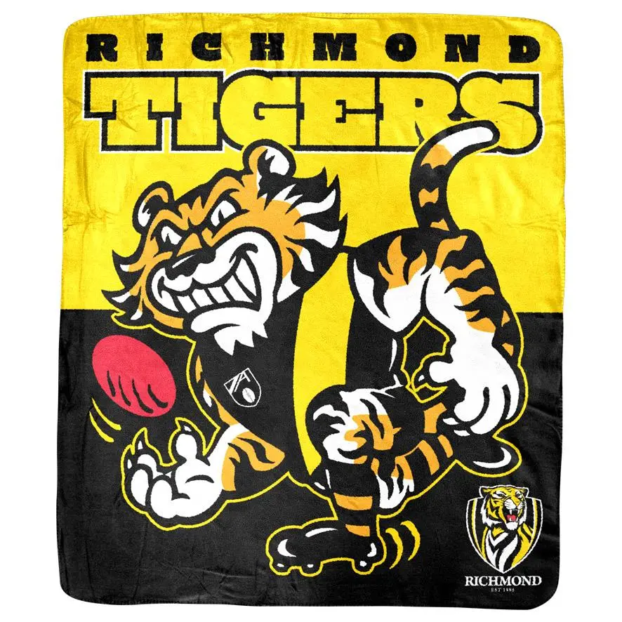Afl - Richmond Tigers - Coral Fleece Rug 1