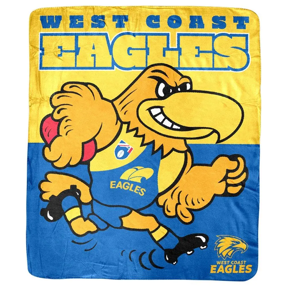 Afl - West Coast Eagles - Coral Fleece Rug 1