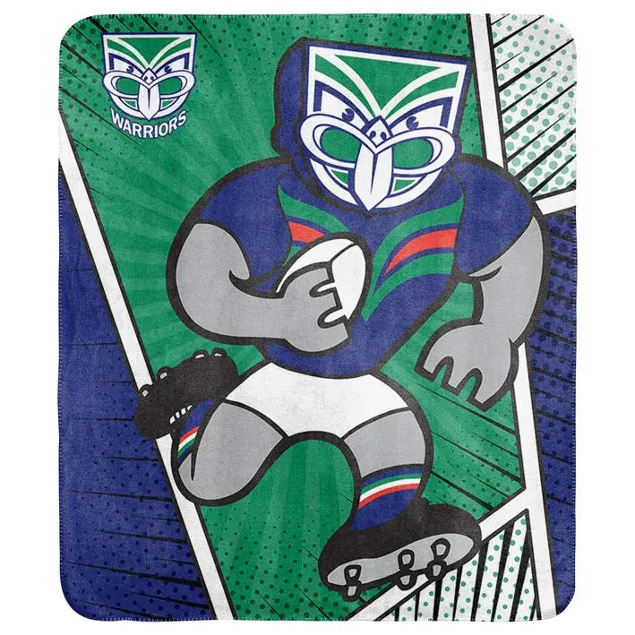 Nrl - Warriors - Coral Fleece Rug 1