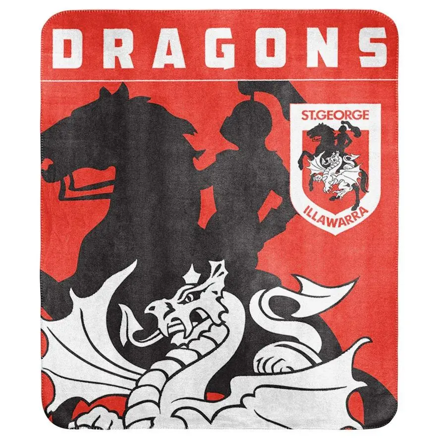 Nrl - St. George Illawarra Dragons - Polar Fleece Blanket 1