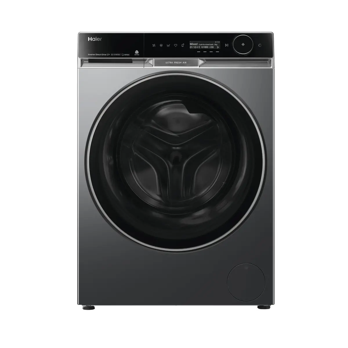 Haier Hwf12pxb1 600 Series 12Kg Front Load Washer (Dark) 1