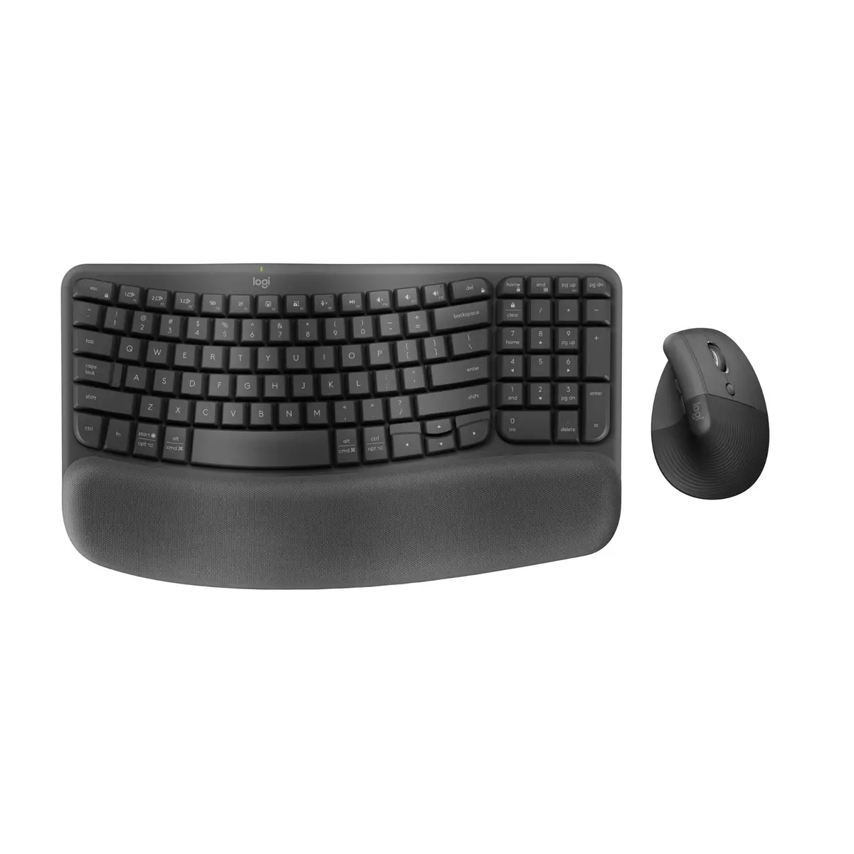 Logitech Wave Keys And Lift Keyboard And Mouse (Graphite) 1