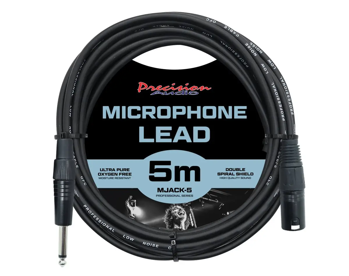Precision Audio 1/4" To Xlr Studio Stage Microphone Lead 5M Mjack5 1