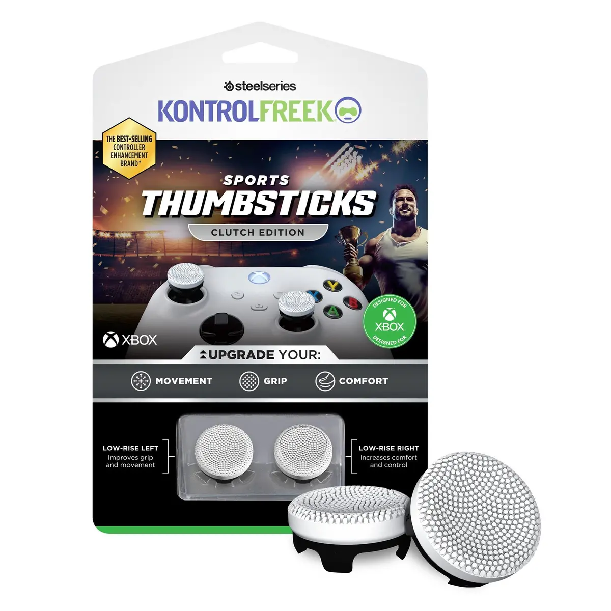 Kontrolfreak Sports Clutch (White/Black) For Xbox Series X/S 1