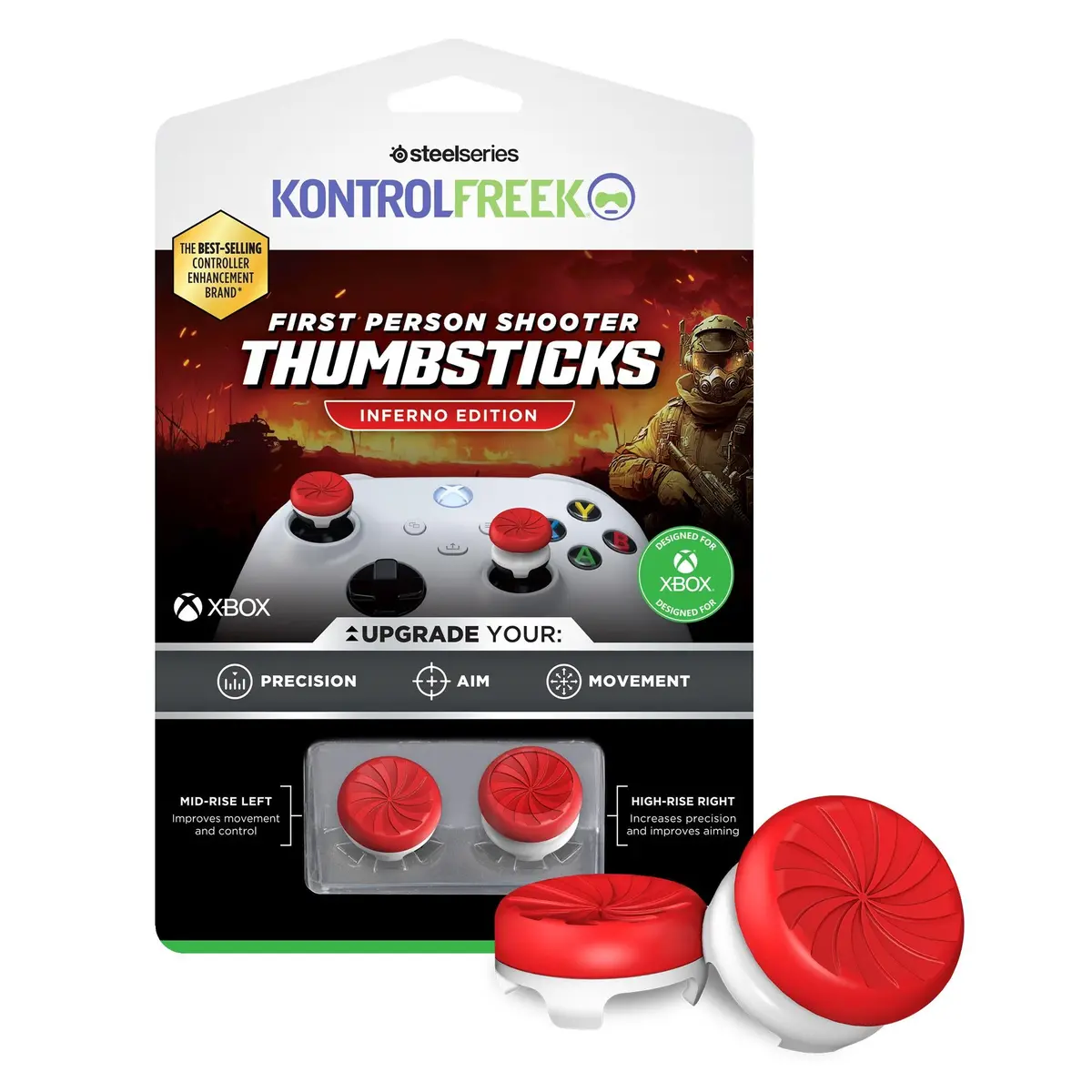 Kontrolfreak Fps Inferno (Red/White) Kit For Xbox Series X/S 1
