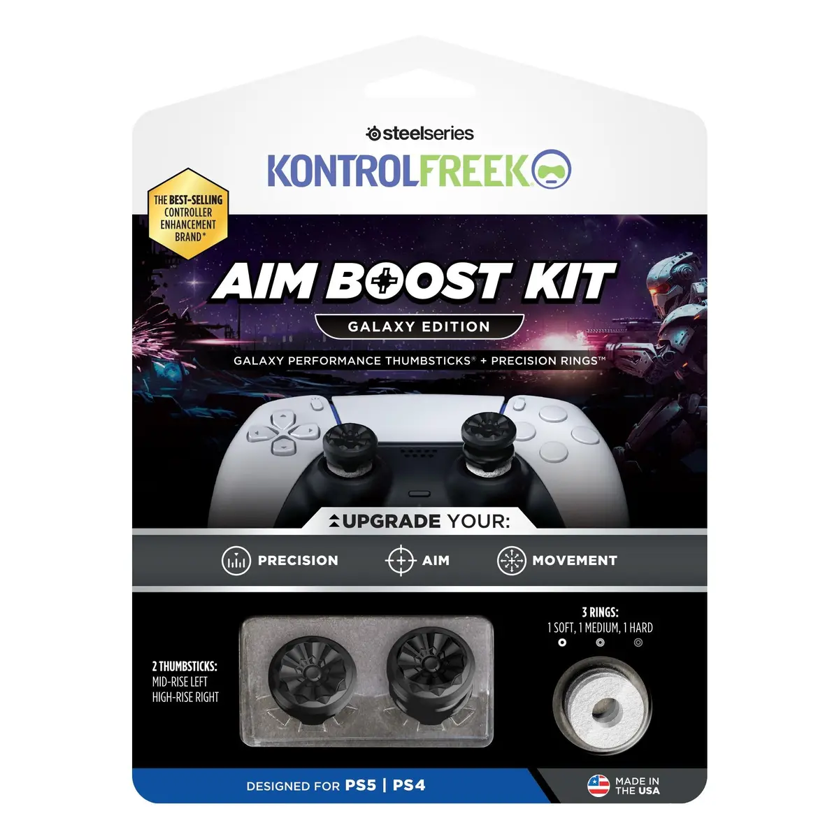 Kontrolfreak Galaxy (Black) Aimboost For Playstation 2