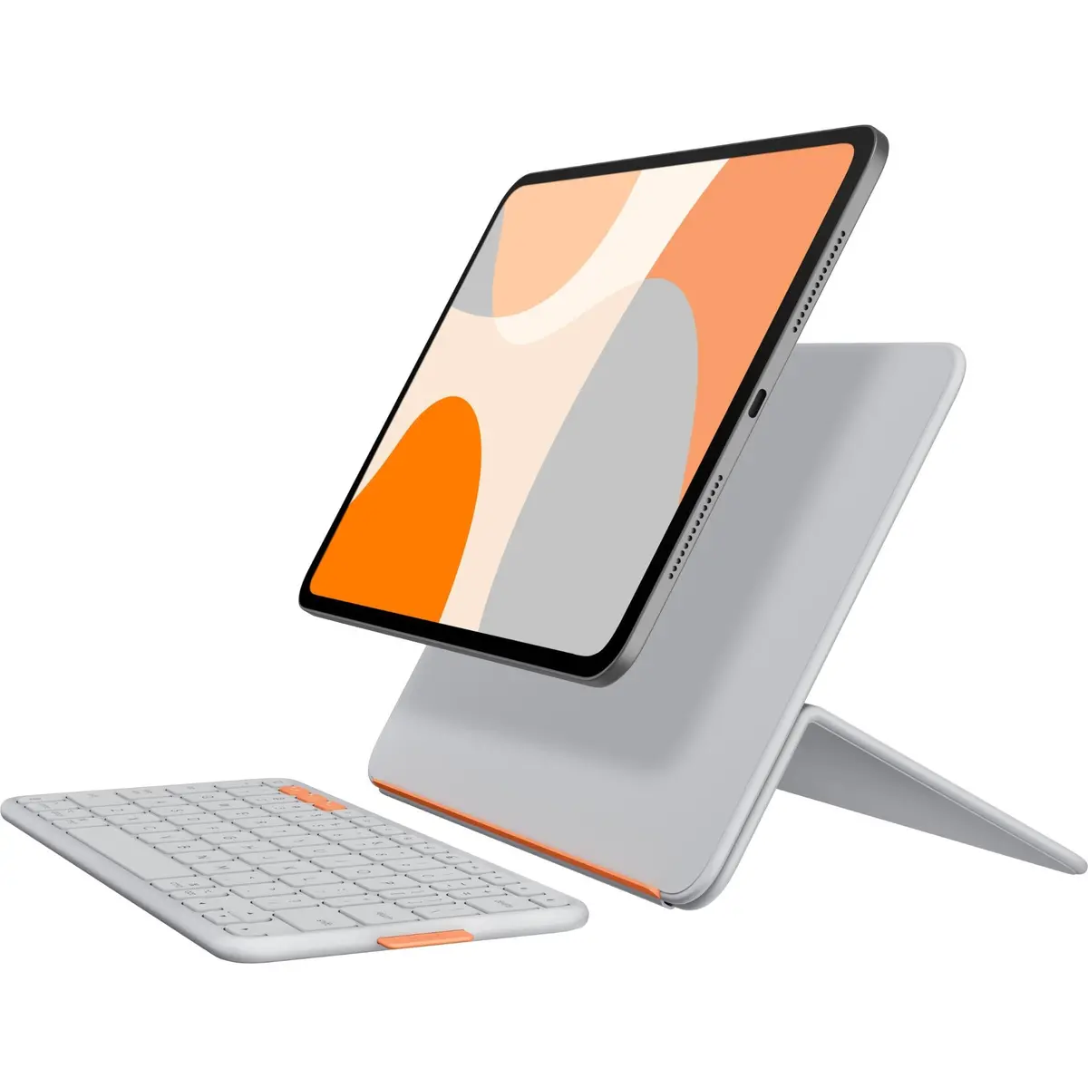 Logitech Flip Folio For Ipad Pro 11" M4 & Air 11" M4/M3/M2 & 5Th Gen (Pale Grey) 2
