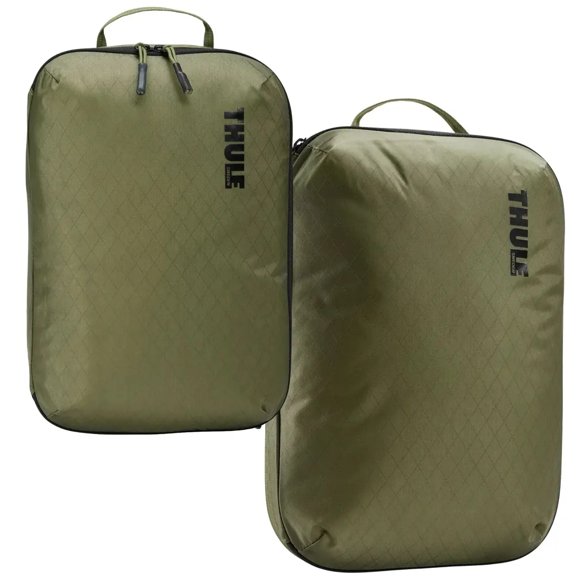 Thule Packing Cube Set Compression Travel Storage Bags Duo 2X (Small And Medium) Green 1
