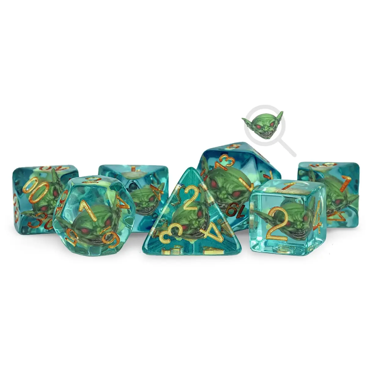 Fanroll By Metallic Dice Games Mdg Pathfinder Goblin Inclusion Dice Set 1