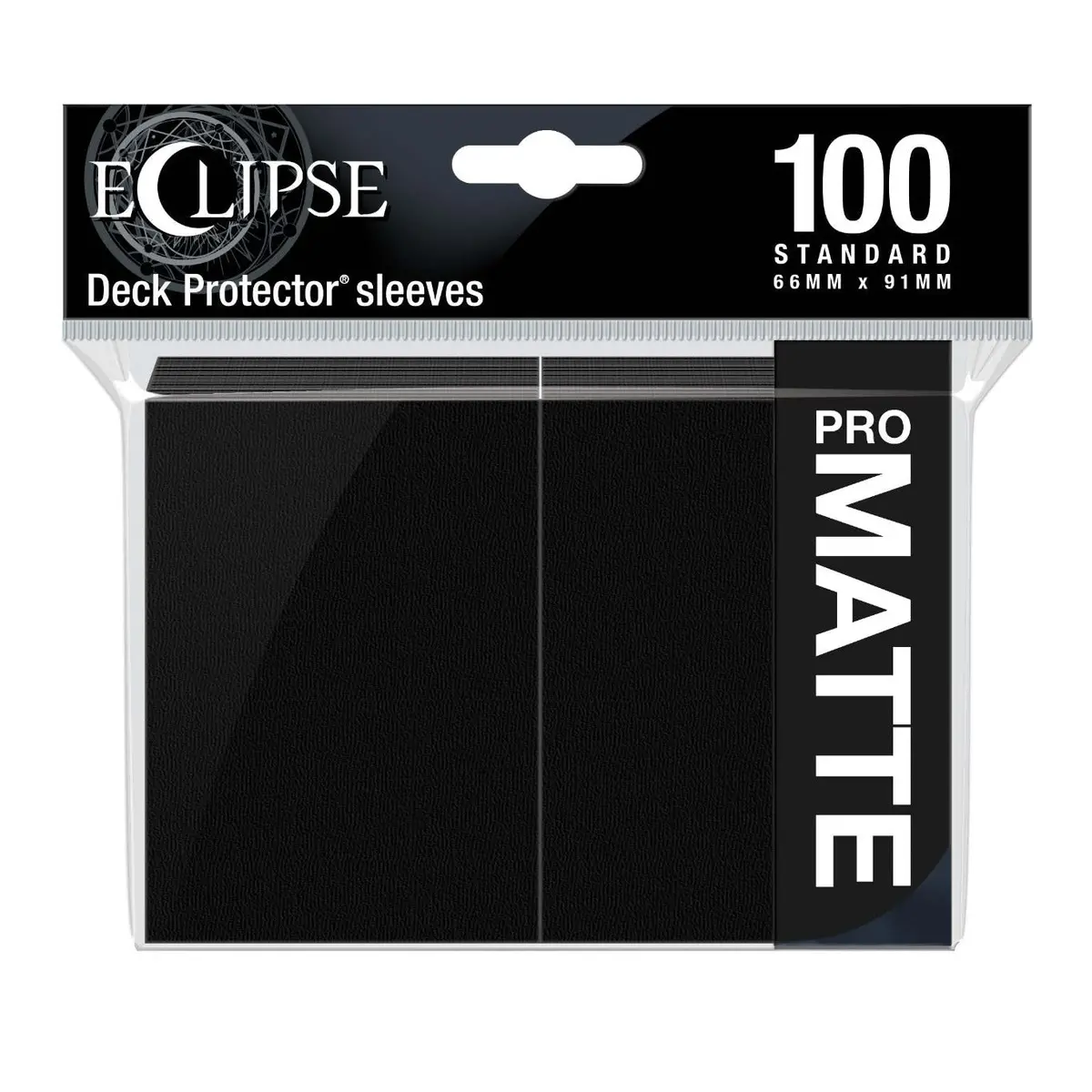 Ultra Pro: Up15613 Eclipse Matte Standard Sleeves 100 Pack Jet Black 1