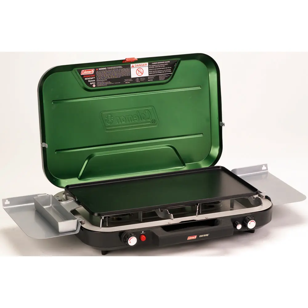Coleman Eventemp 3-Burner Camping Stove With Griddle And Grease Cup 2