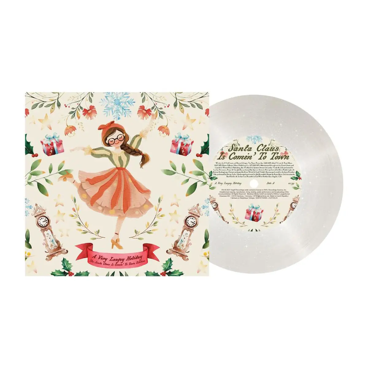 A Very Laufey Holiday: The Santa Claus Is Comin' To Town Edition (Snow Globe Glitter 7In Vinyl) 1