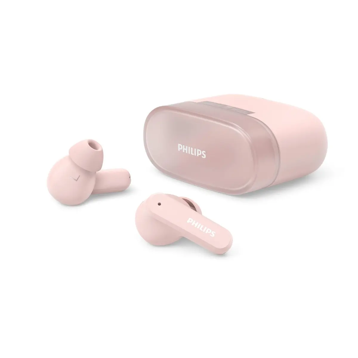 Philips Tat2000 True Wireless Earbuds (Pink) 1