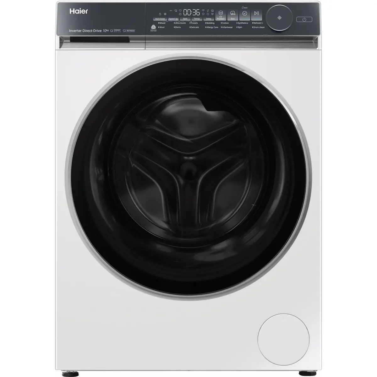 Haier Hwf10nw1 10Kg 500 Series Front Load Washer (White) 1