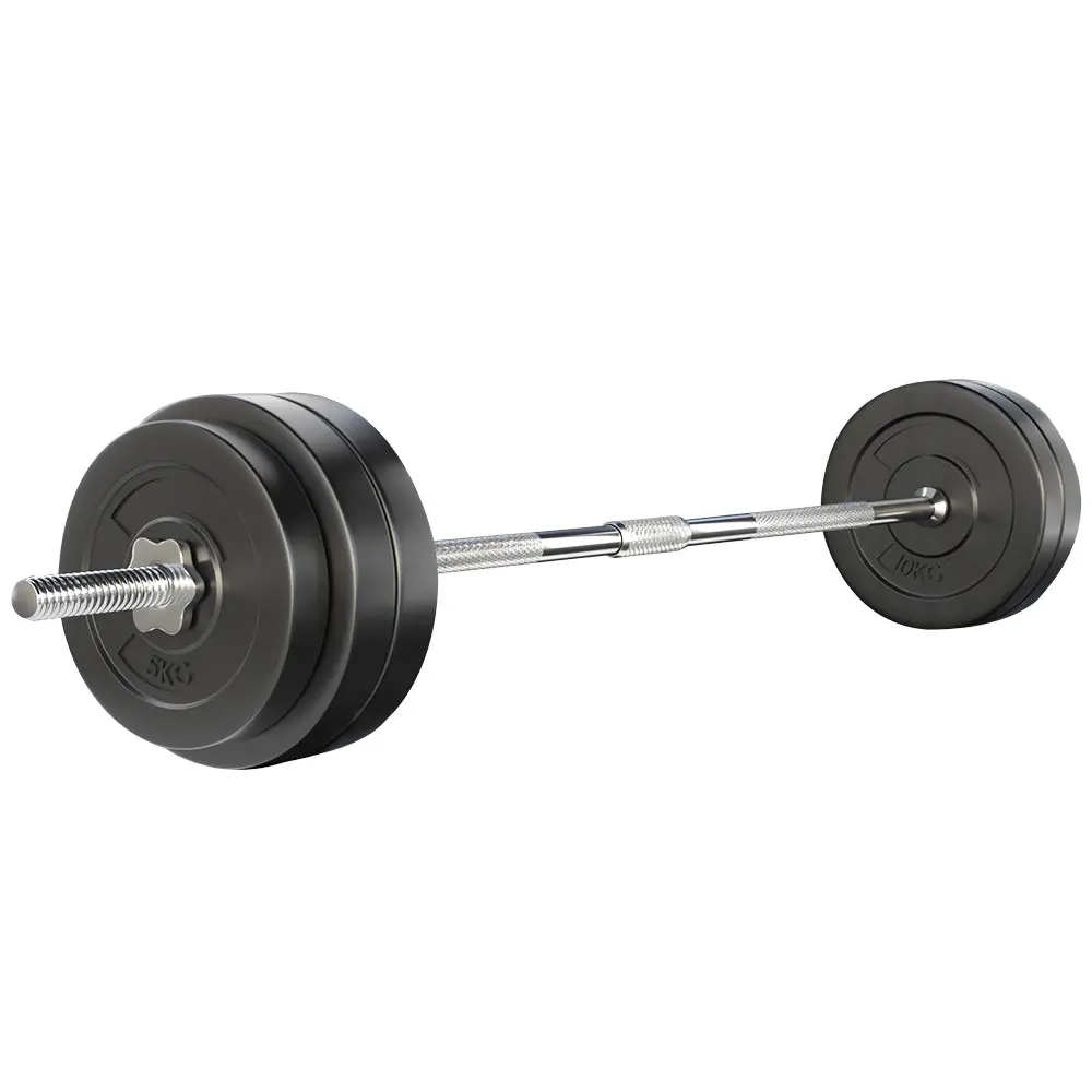 Everfit 58Kg Barbell Set Weight Plates Bar Lifting Bench 168Cm 1