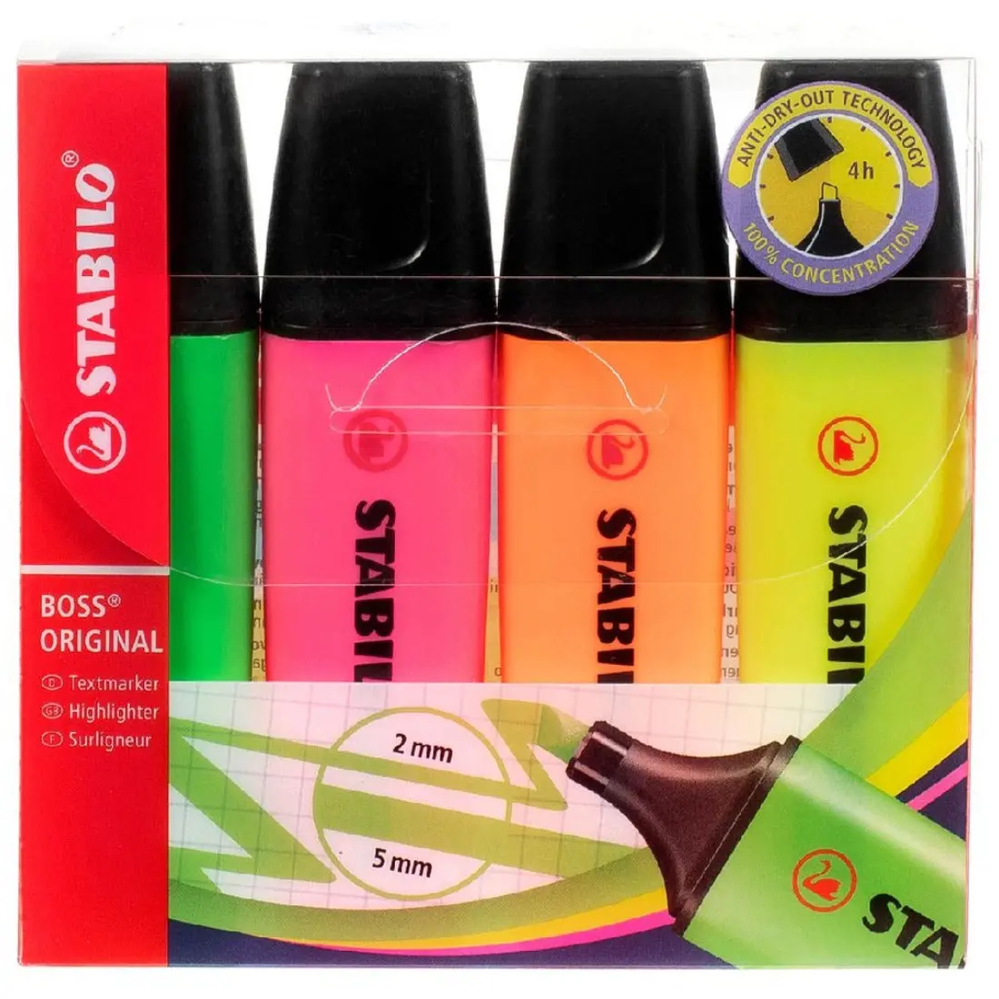 Stabilo Boss Highlighter Wallet 4 1
