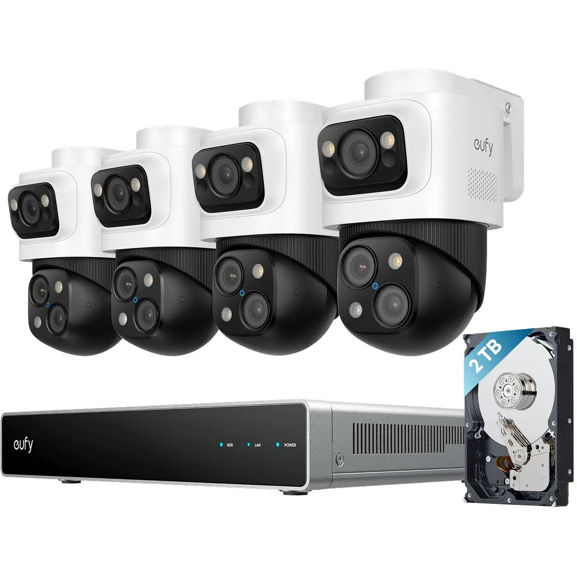Eufy S4 Max Nvr Poe 24/7 Security Camera System  [4 Ptz Cameras] 1