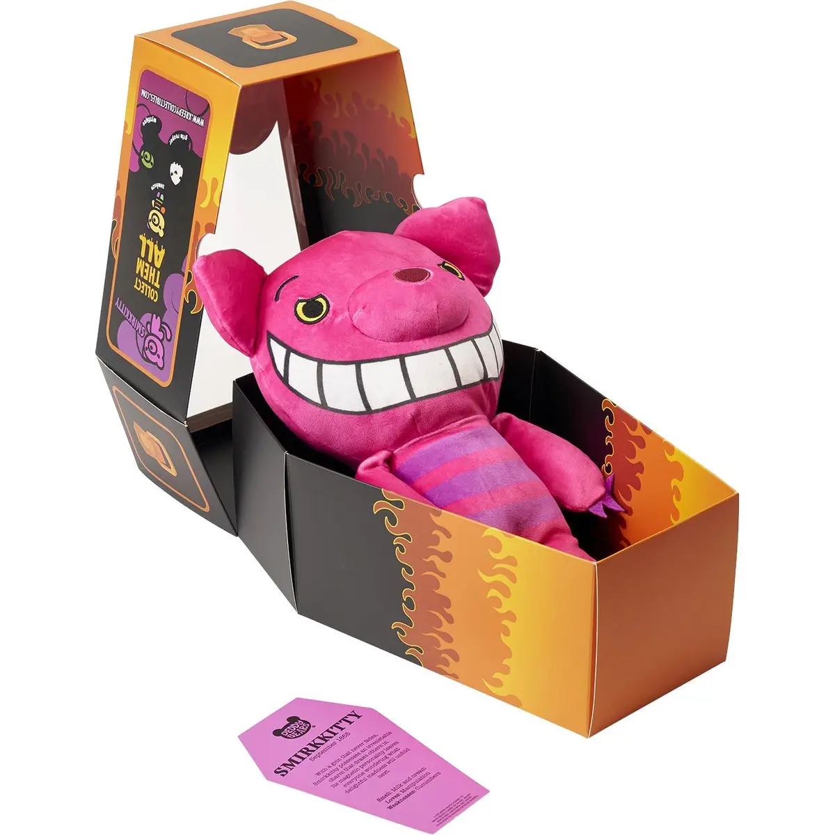 Smirkitty12" Halloween Deddy Bear Plush In Coffin 2