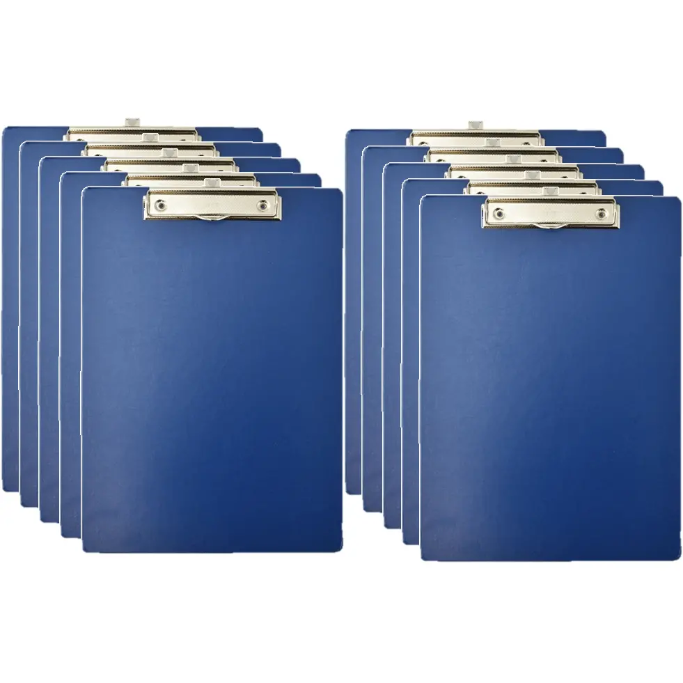 Pack 10 Bantex Clipboard A4 Blue Bulk 1