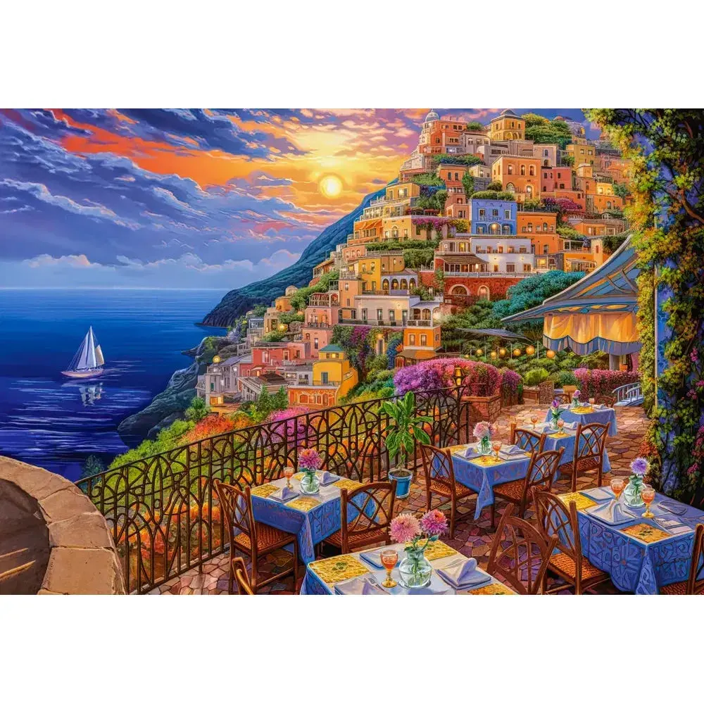 Castorland 1500-Pieces Romantic Positano Evening Puzzle 2