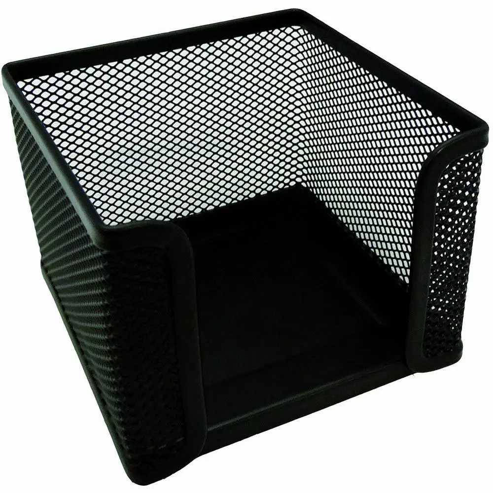 Esselte Memo Paper Cube Holder Metal Mesh Black 1