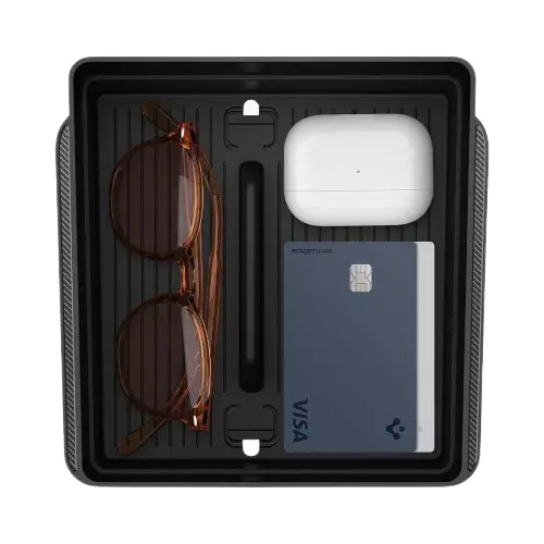 Spigen Tesla Model Y Juniper (2025-2026) To224h Armrest Console Tray (Carbon Edition) 1