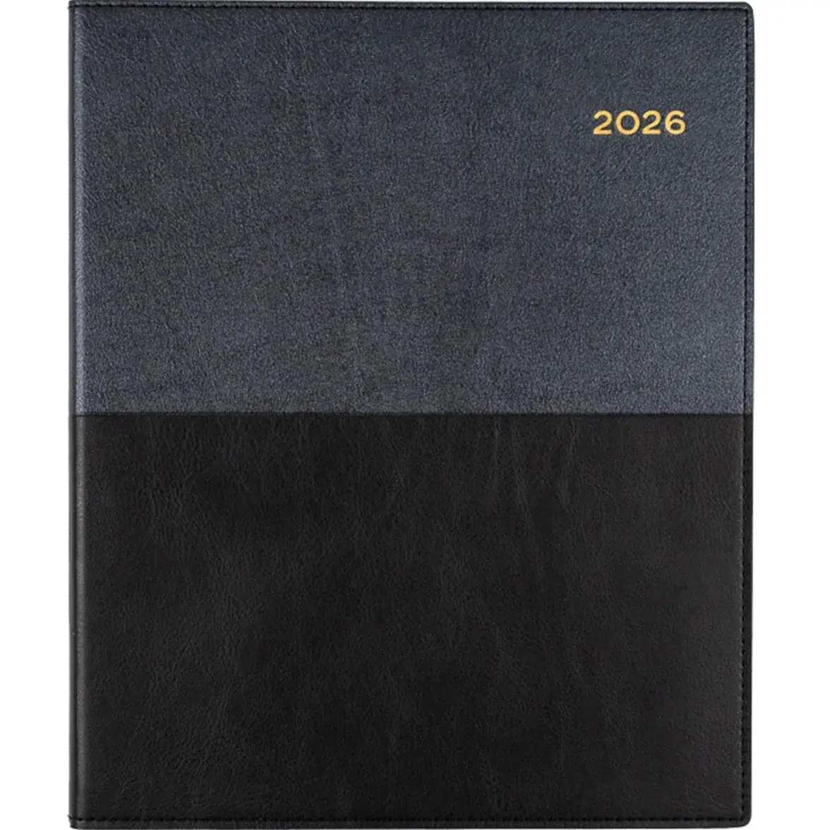 Collins Vanessa Quarto A4 Week To View 2026 Diary Black Calendar Planner 1